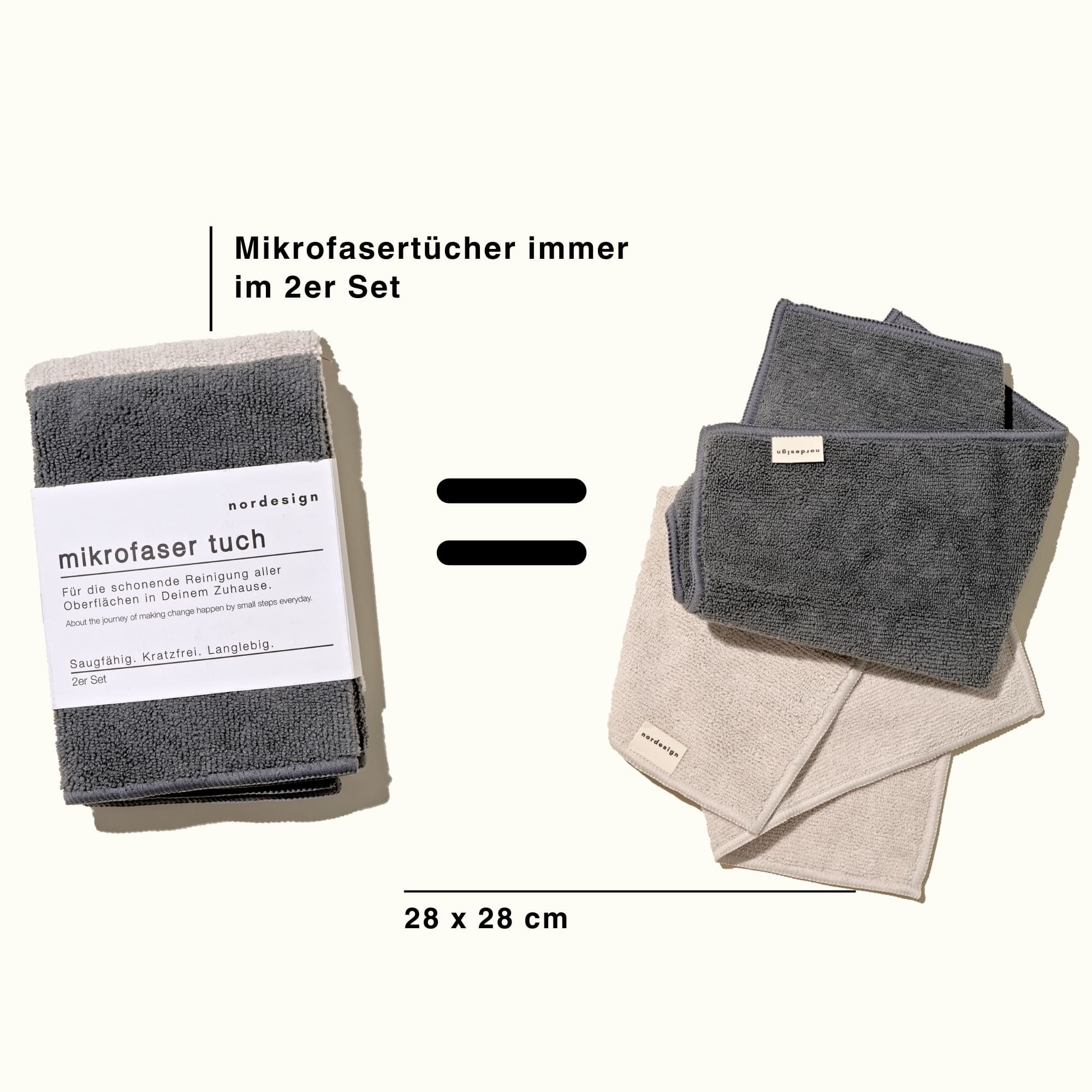 Mikrofaser Tuch (im Set) - nordesign