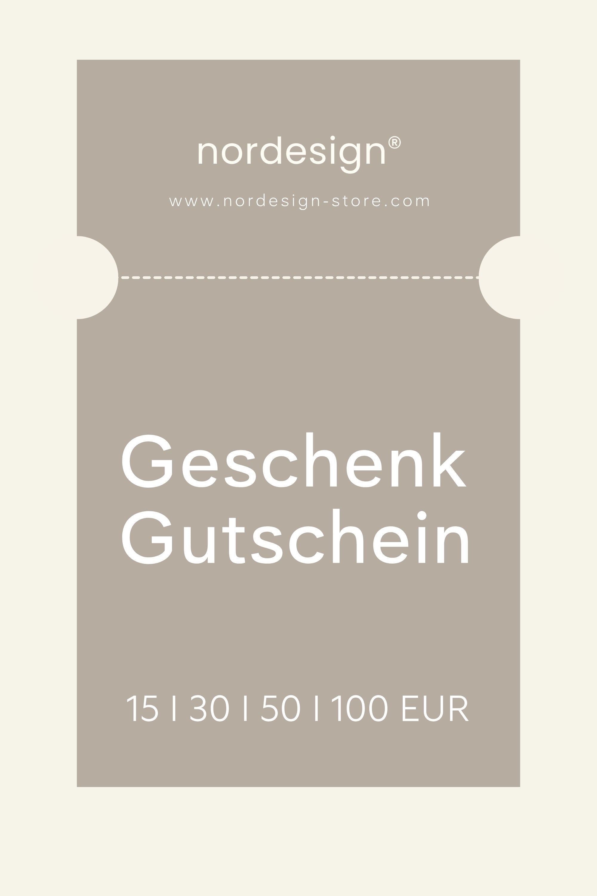 nordesign Geschenkgutschein (Digital)