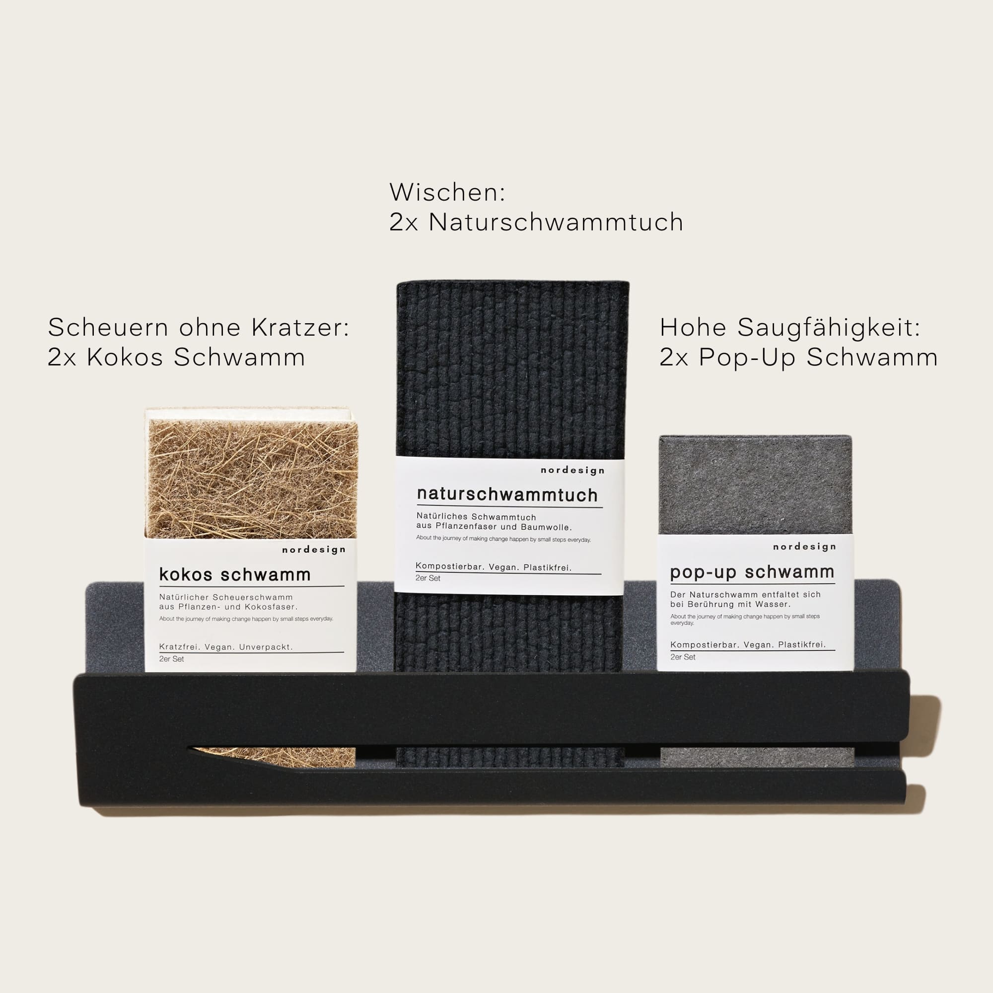 Schwammhalter - Set (7 - teilig) - nordesign
