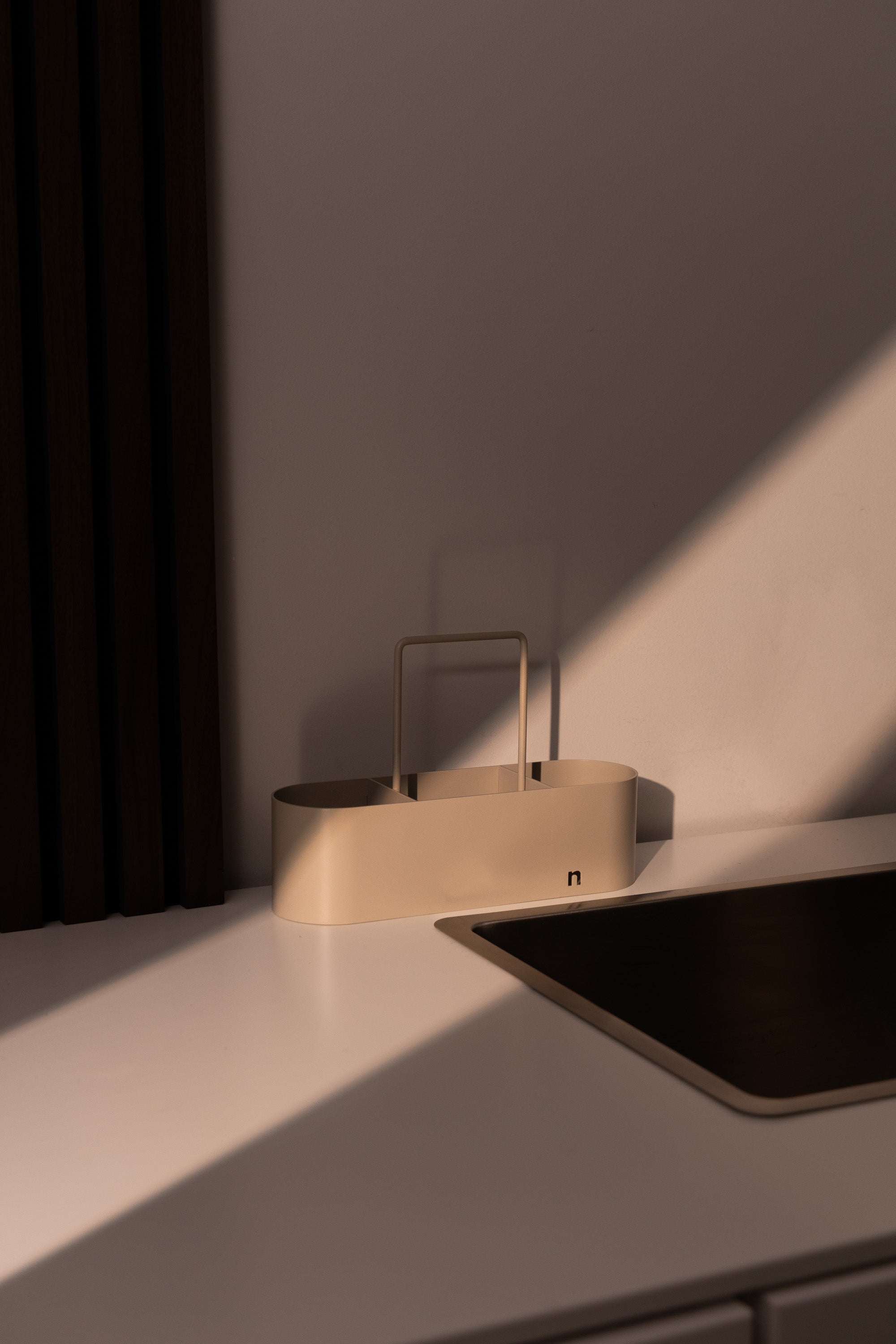 Spülbecken Organizer-Set Greige (8-teilig)