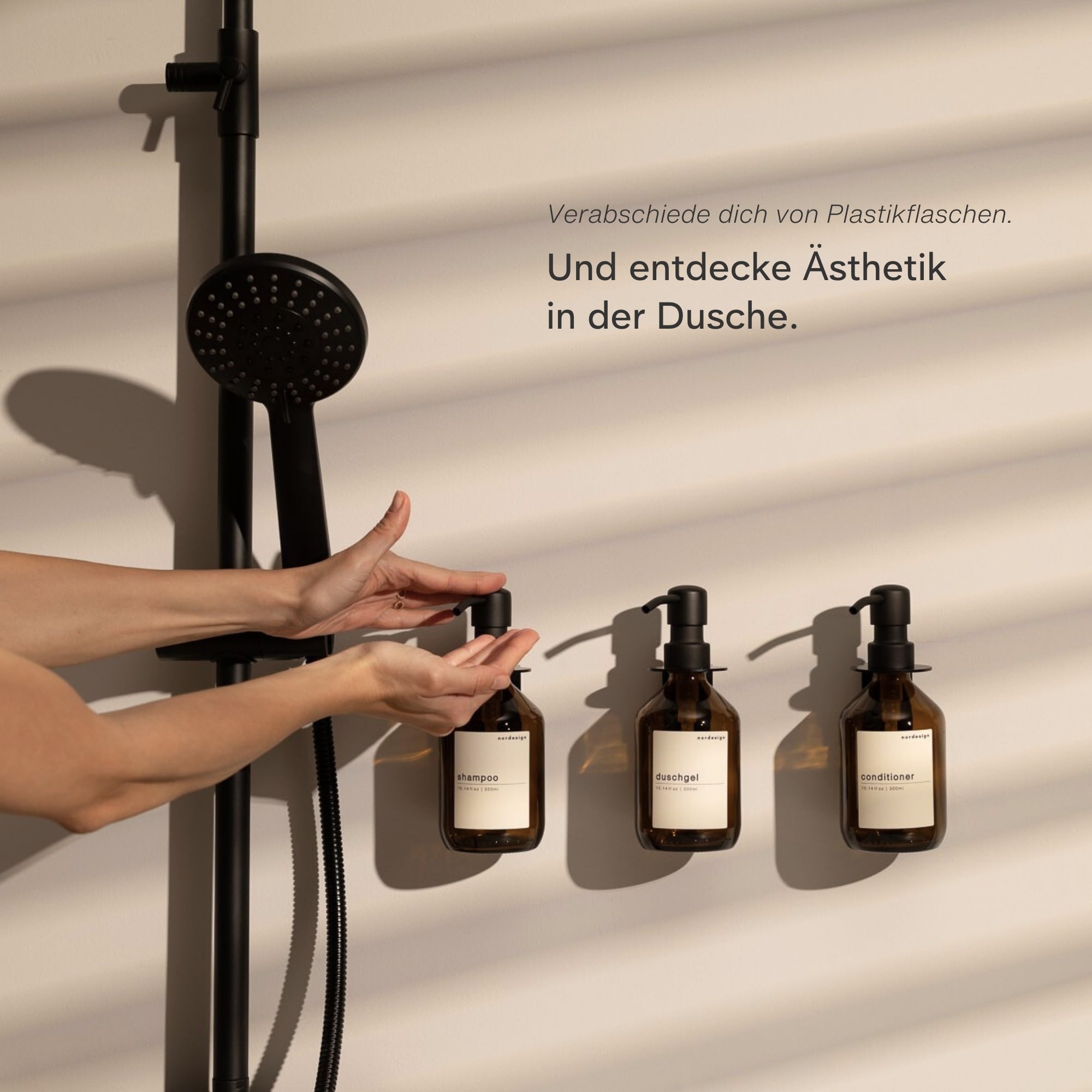 Dusche Spender - Set (6 - teilig) - nordesign