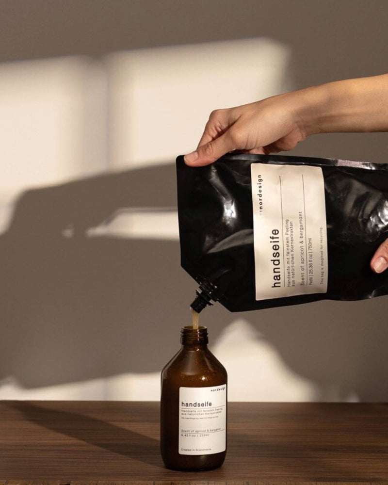 750 ml Nachfüllpack. Dreimal nachfüllen. Null Aufwand.