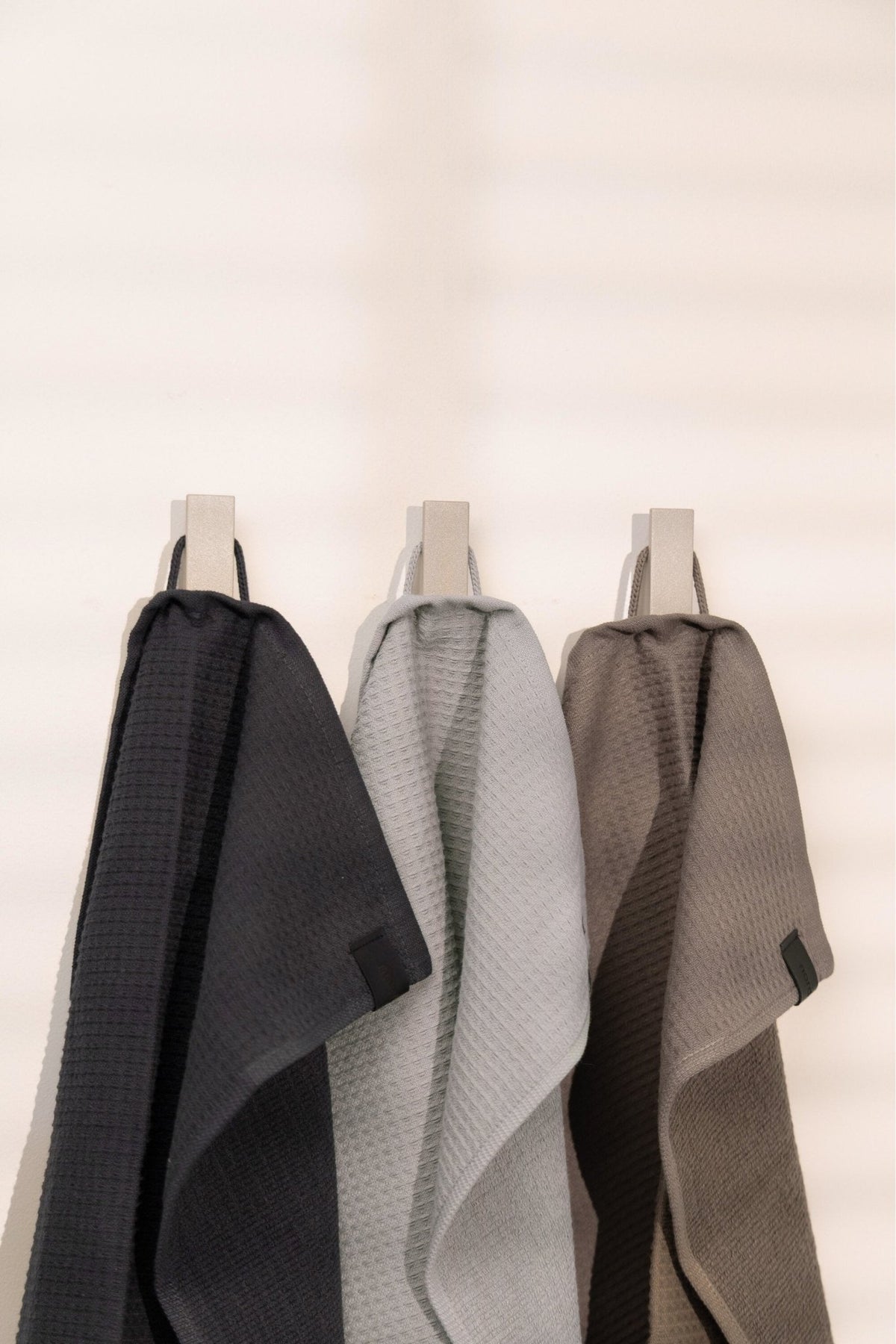 nordesign Küchentücher 3er Set: Bio-Baumwolle, Grau & Beige, Küche