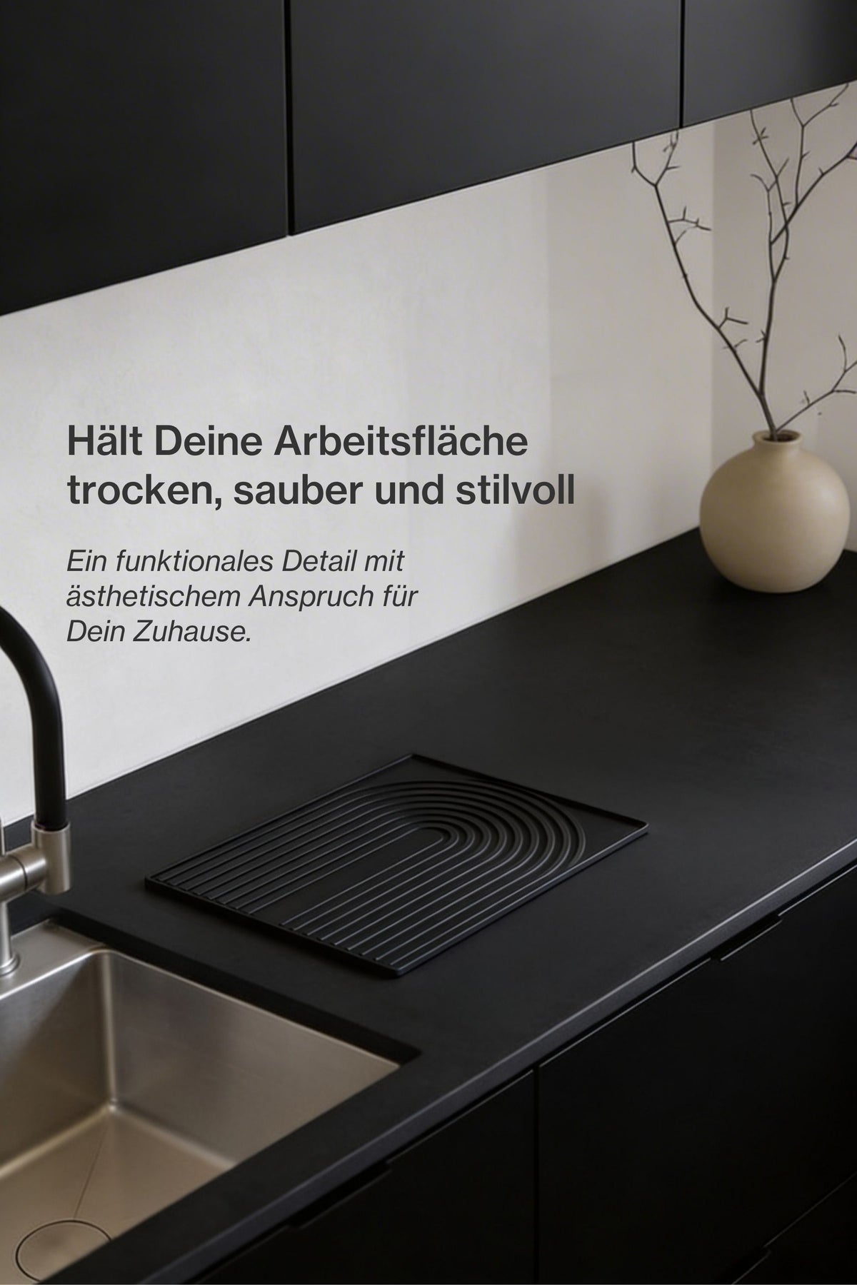 Spülbecken-Set – Abtropfmatte, Küchentücher & Spülmittel