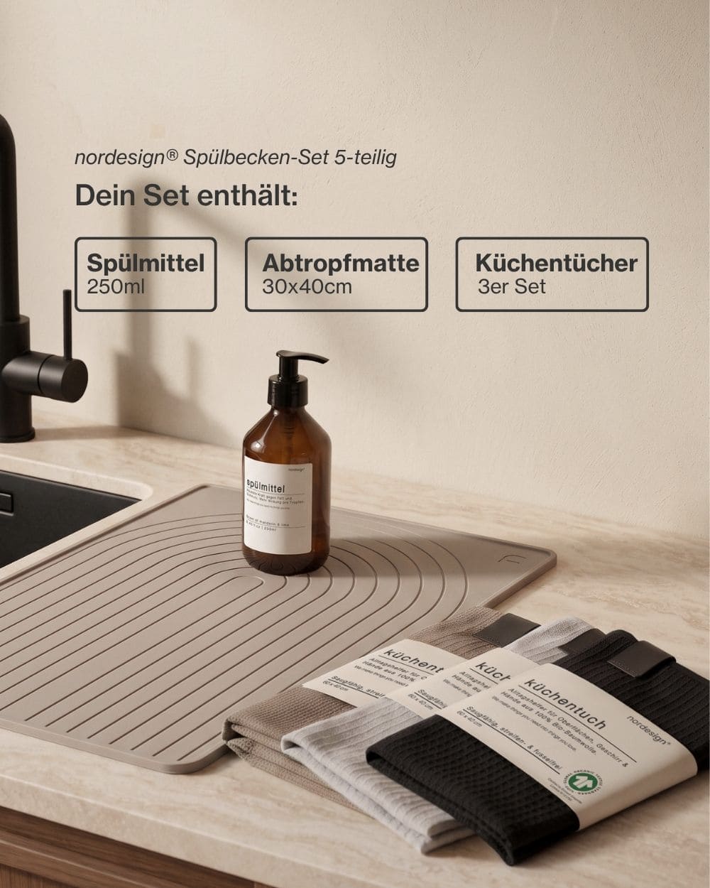 Spülbecken-Set (5-teilig)