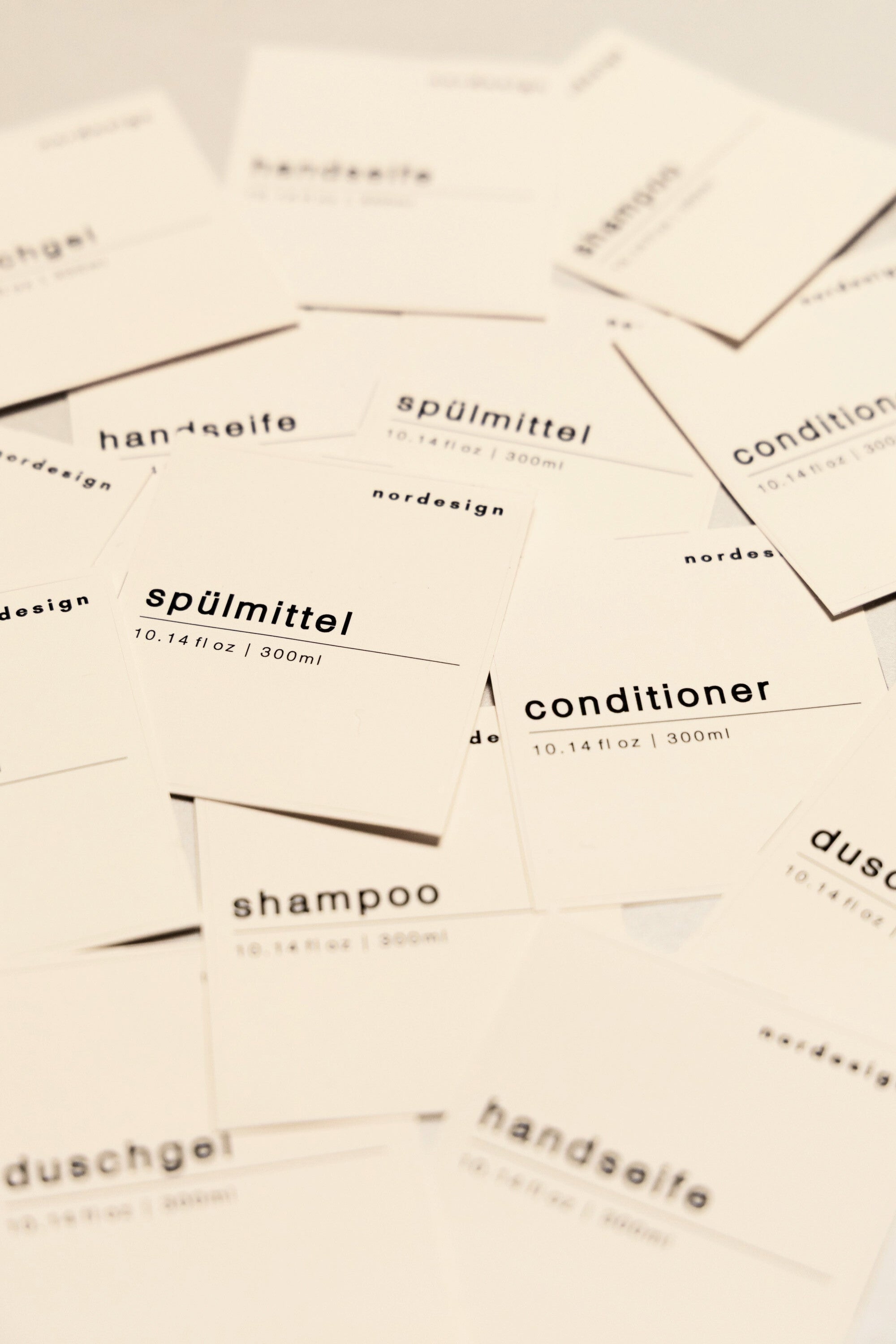 Seifenspender mit Etikett-Auswahl