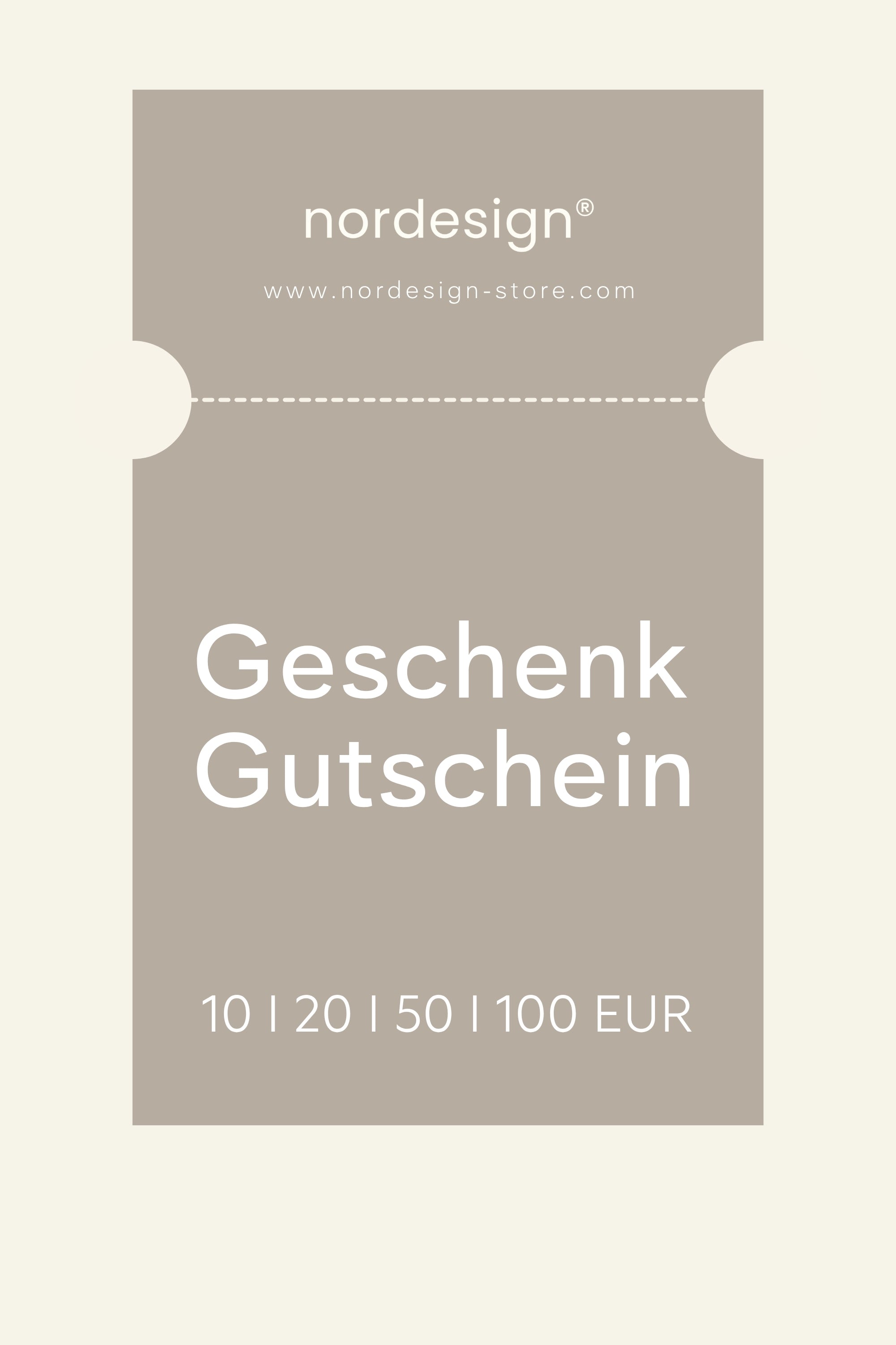nordesign Geschenkgutschein (Digital)