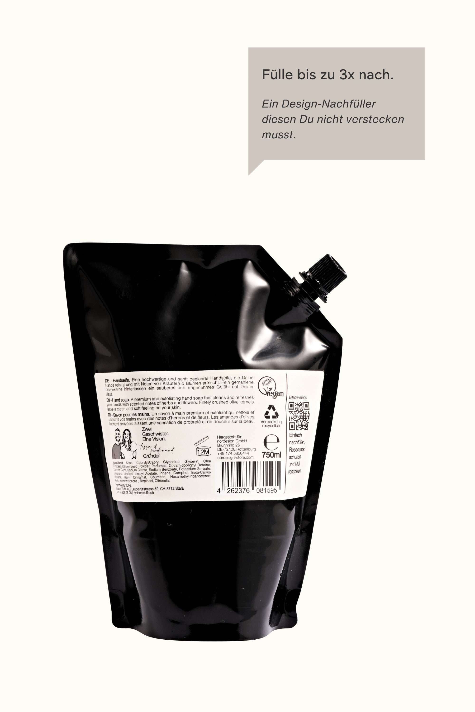 Handseife mit Peeling, 750ml