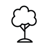 Icon nordesign Baum für Nachhaltigkeit