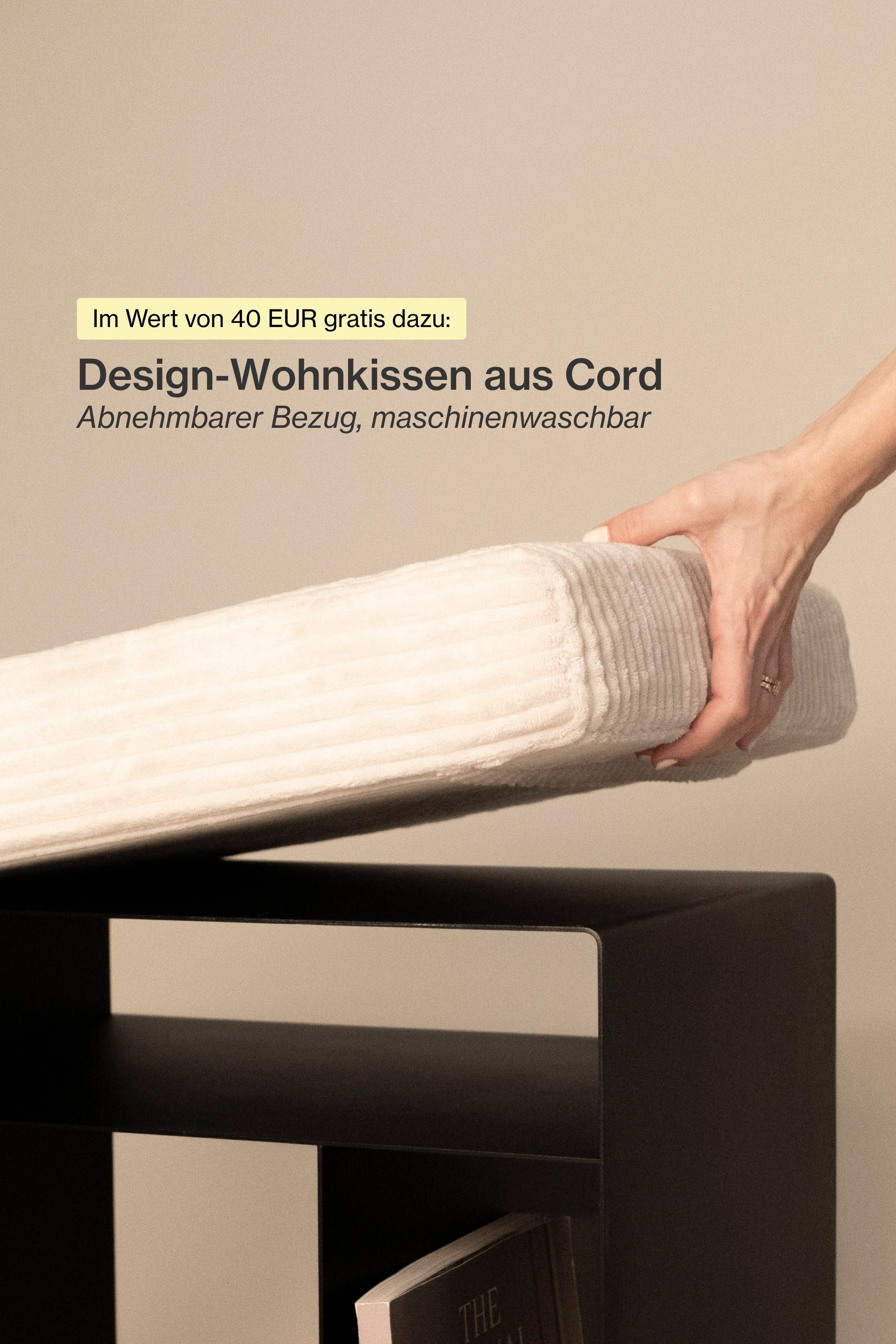 3 in 1 Wohnwürfel inkl. Sitzkissen Cord