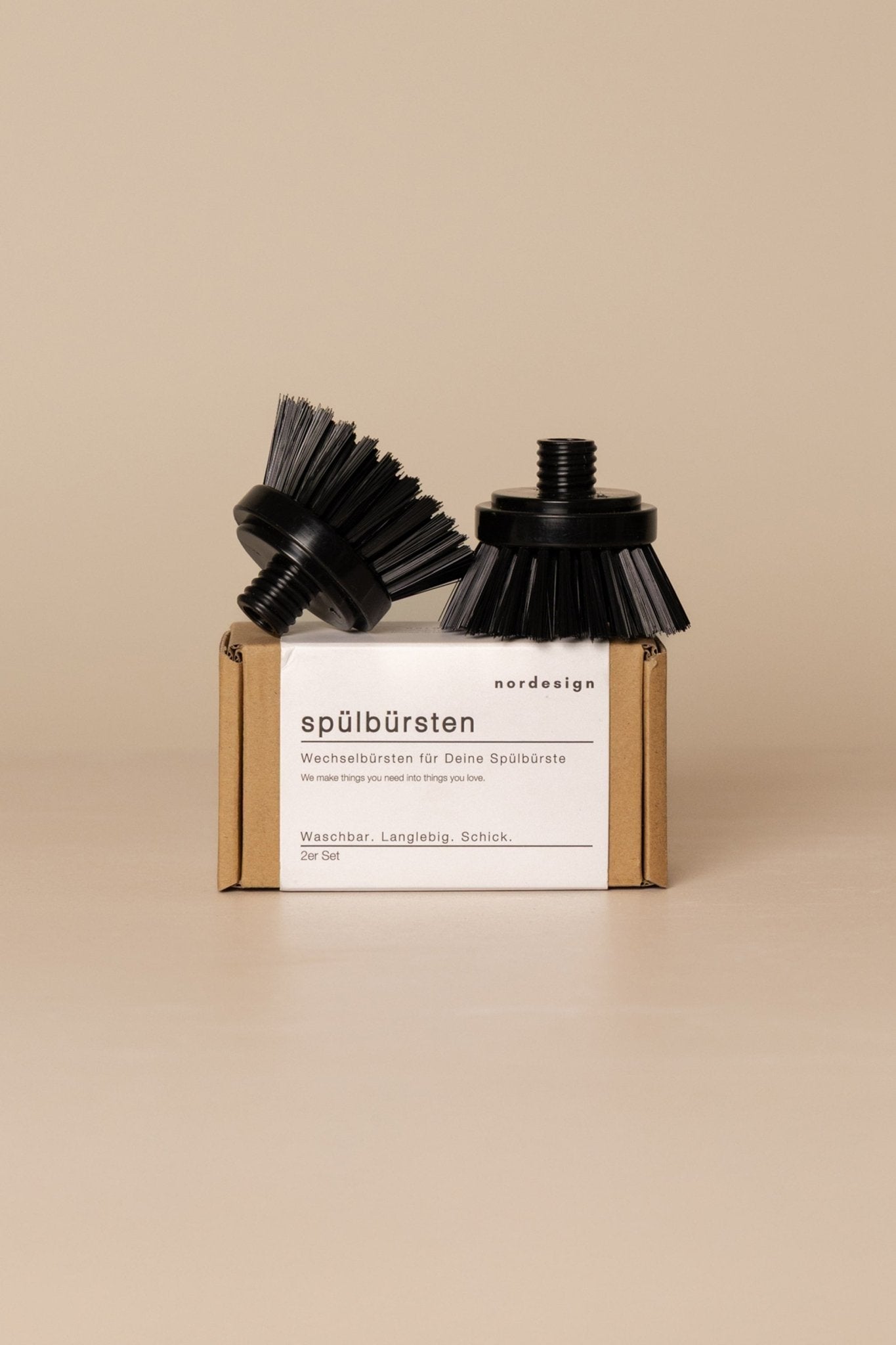 Wechselbürsten mit Kunststoffaufsatz (2er Set) - nordesign