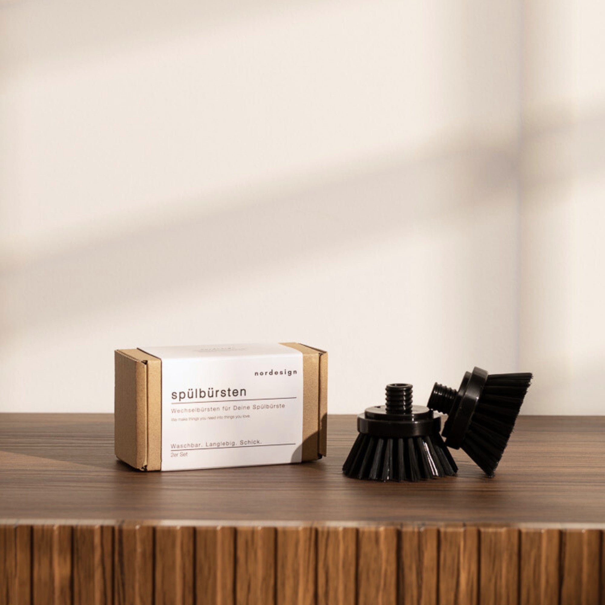 Wechselbürsten mit Kunststoffaufsatz (2er Set) - nordesign
