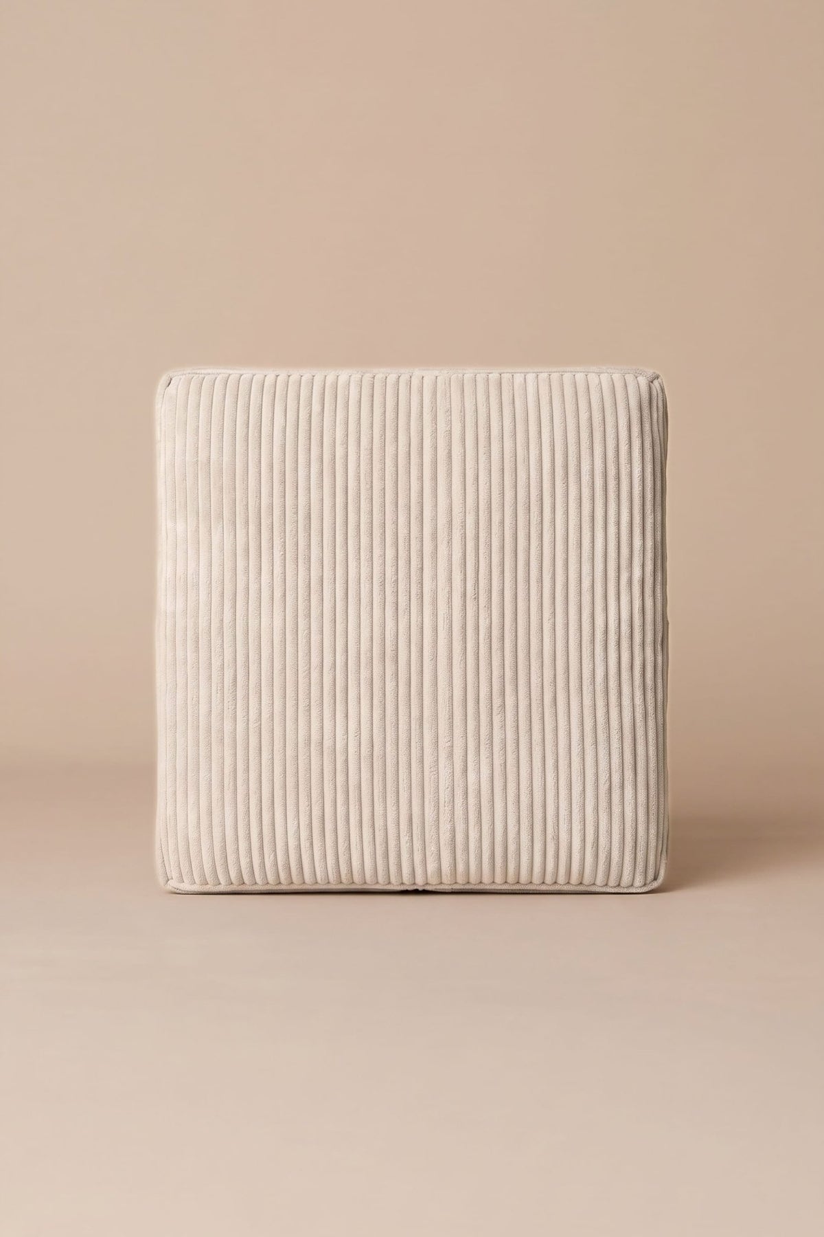 Design Sitzkissen Cord Beige 40 x 40cm – Beige, waschbar, weich